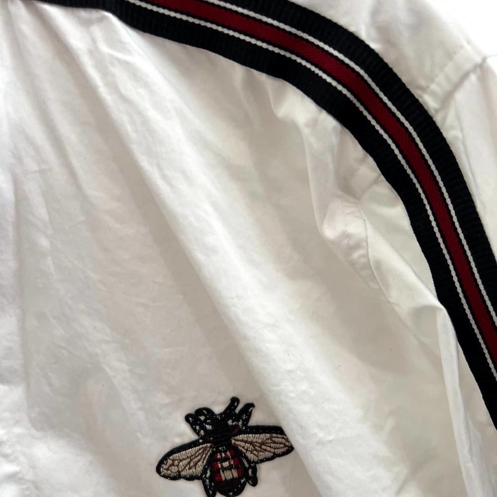 Gucci Classic White Button Down Shirt Bumblebee P… - image 4